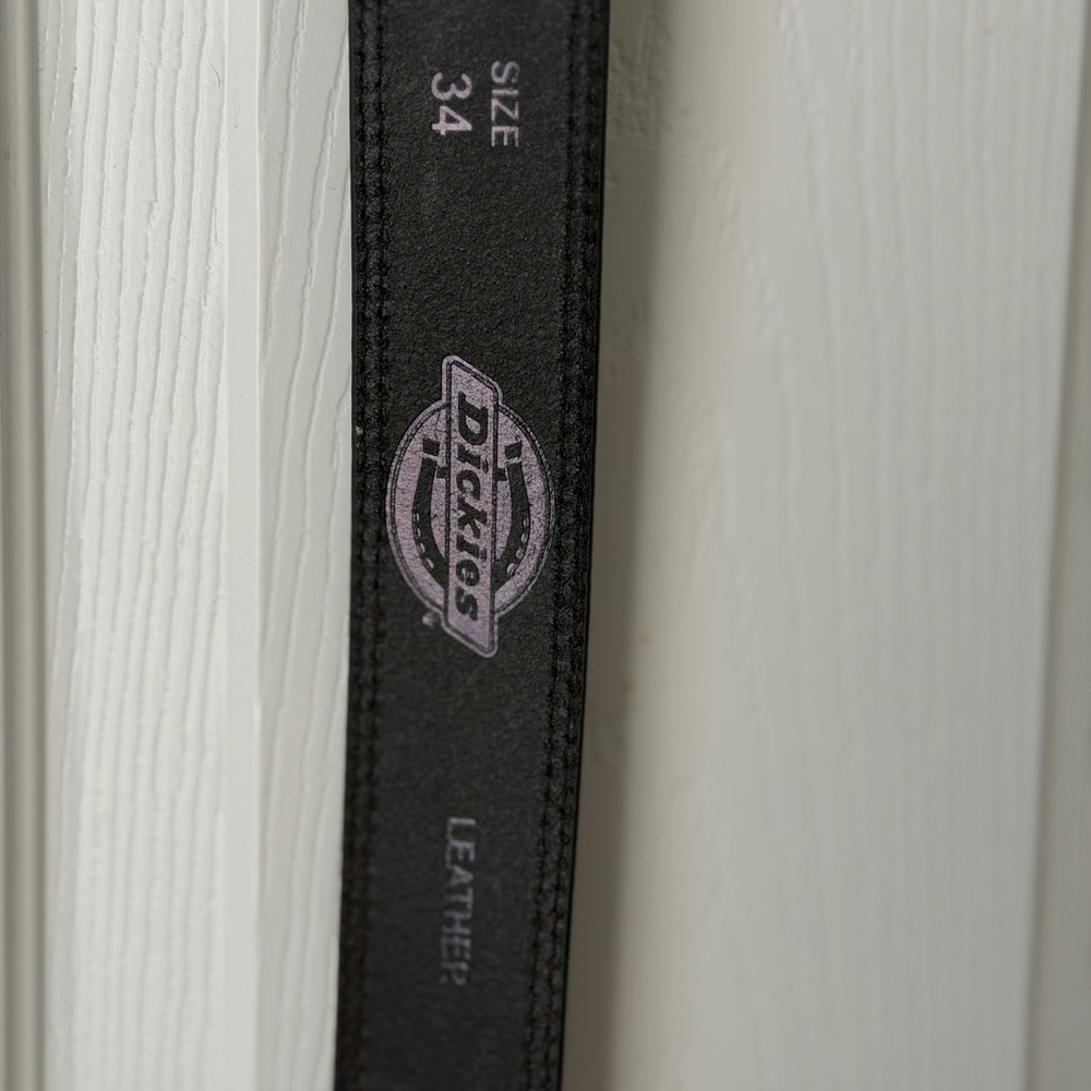 Dickies Brown Genuine Leather Belt Men’s Size 34 |Dickies Men’s Leather Belt NWT - Picture 2 of 5